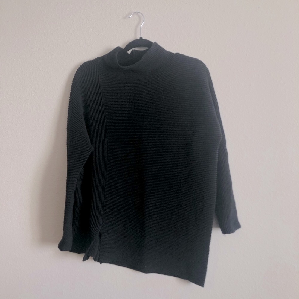 French Connection Mozart mock neck sweater black